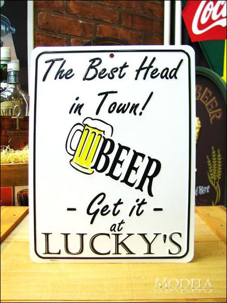 アメリカンブリキ看板 Beer/ビール 一番の酒豪