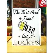 アメリカンブリキ看板 Beer/ビール 一番の酒豪