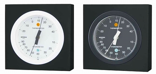 《日本製》【シックな温湿度計】MONO温度・湿度計