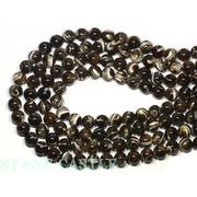 【丸ビーズ】マザーオブパール(ブラウン) 10mm