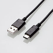 エレコム USB2.0ケーブル 認証品 A-C U2C-AC20NBK 2m
