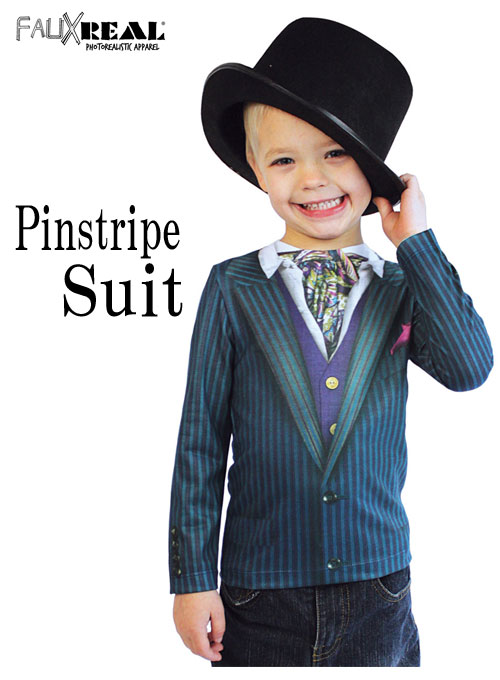 FAUX REAL Toddler Pinstripe Suit  13480