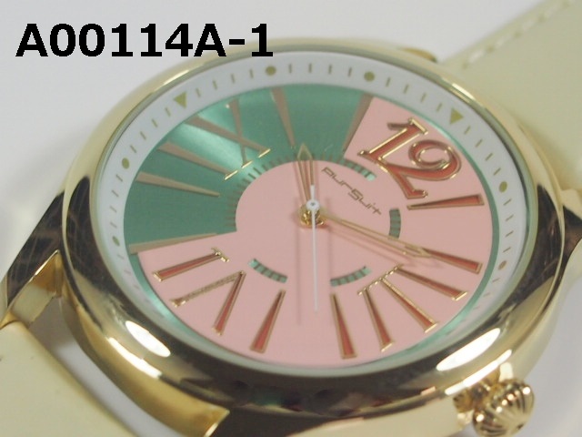 【国内メーカーお買い得品】ユニセックス腕時計　本革ベルト　日本製ムーブメント