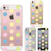 iPhone SE 5S/5 対応 アイフォン ハード クリア ケース カバー 林檎 りんご apple 水玉