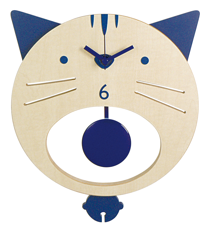 猫木製振子時計