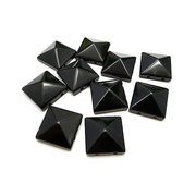 【在庫限り】天然石 パワーストーン 卸売/ オニキス（Onix） ピラミッド２穴ビーズパーツ