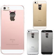 iPhone SE 5S/5 対応 アイフォン ハード クリア ケース カバー のっかり ネコ 1