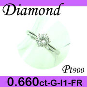 1-1401-01008 IDT  ◆ 婚約指輪（エンゲージリング） Pt900 プラチナ リング ダイヤモンド 0.660ct