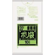 Ｋ２３　Ｋシリーズ２０Ｌ　半透明　１０枚 【 日本サニパック 】 【 ポリ袋・レジ袋 】