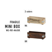 ヴィンテージ木箱をアレンジしたイメージの木製品シリーズ【フラジール・ミニボックス】