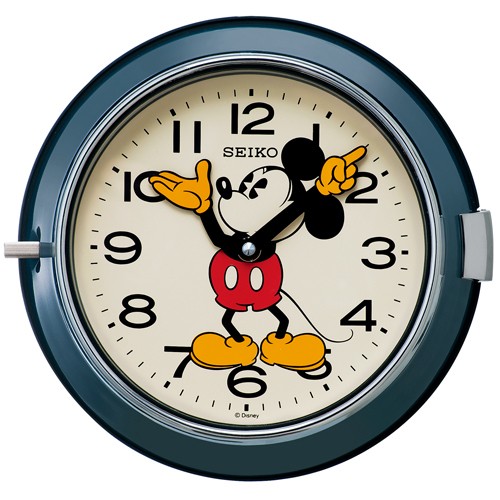 【新品取寄せ品】セイコー製 ディズニーミッキー 防塵型 掛け時計 FS504L