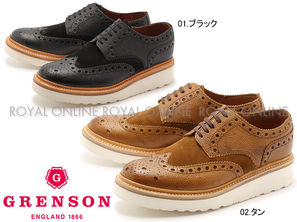 S) 【グレンソン】 5067 アーチー V ARCHIE V ウイングチップ シューズ 紳士靴 全2色 メンズ