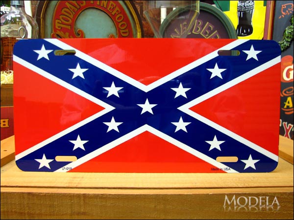 ライセンスプレート Dixie アメリカ南部連合国旗
