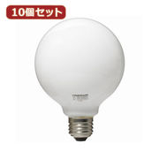 YAZAWA 【10個セット】 ボール電球100W形ホワイト　GW100V90W95X10