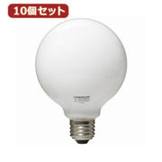 YAZAWA 【10個セット】 ボール電球40W形ホワイト　GW100V38W95X10
