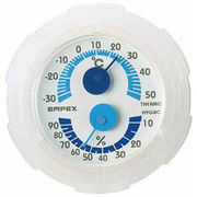 EMPEX 温・湿度計 シュクレミニ温度・湿度計 TM-2381 クリアホワイト