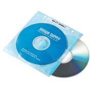 サンワサプライ　DVD・CD不織布ケース(リング穴付・5色ミックス)　FCD-FR100M