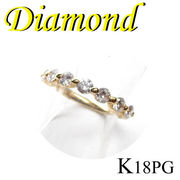 1-1504-01001 IDZ  ◆  K18 ピンクゴールド エタニティ リング  ダイヤモンド 0.65ct　11号