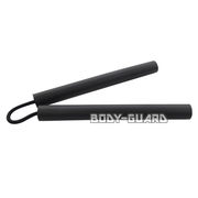 練習用ヌンチャク　スポンジ　紐タイプ　ブラック無地