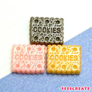 ちょっと小さめな3色クッキー 30個 チョコ・いちご・ふつう味(?) スイーツデコパーツ【デコ】