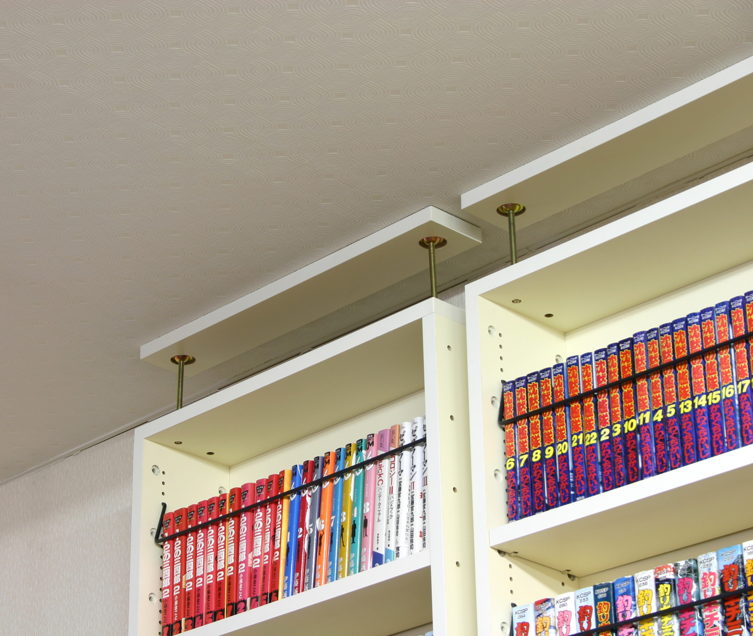 (専用オプション品) 天井つっぱり本棚愛書家専用 下部本体大型本用棚板 日本製