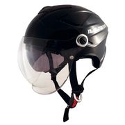 インナーバイザー、シールド付ハーフ型ヘルメット STR-W BT ブラック FREE(58-59cm) 51187