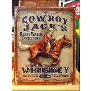 アメリカンブリキ看板 ウイスキー Cowboy Jack's