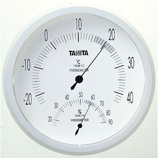 タニタ(TANITA) 〈温湿度計〉アナログ温湿度計 TT-492-WH(Nホワイト)