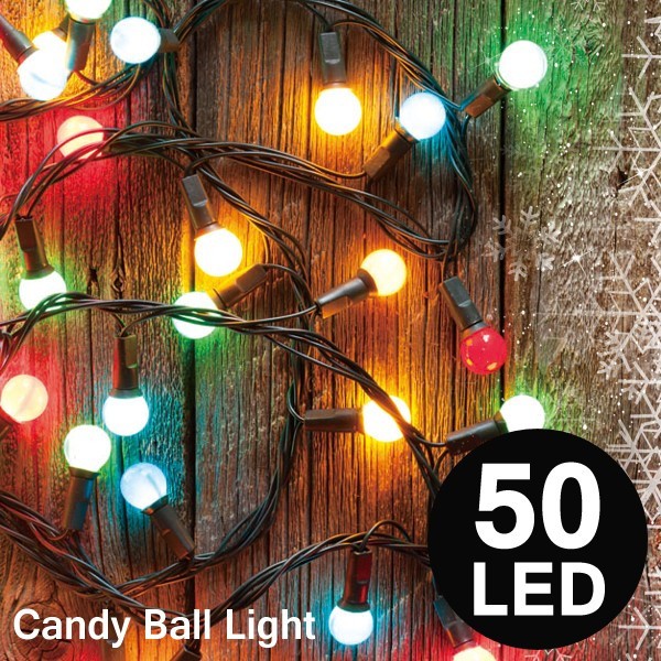 キャンディみたいでかわいい!全長5m LED キャンディボールライト