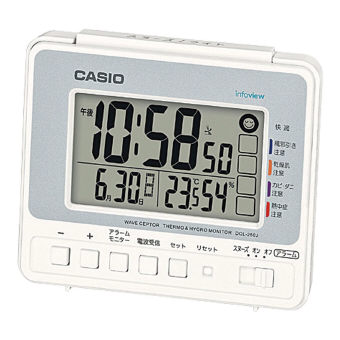 （インテリア・バラエティ雑貨）（デジタル時計）カシオ 生活環境お知らせクロック DQL-250J-8JF