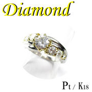 1-1603-06054 ASDT ◆  Pt / K18 リング  ダイヤモンド 1.04ct　11.5号