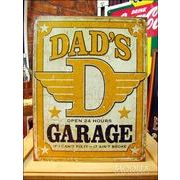 アメリカンブリキ看板 Dad's Garage 24時間営業