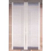 【新登場！安心の日本製！職人が手捺染で染めた本藍染めのモダンなのれんです！本藍手捺染のれん】豆しぼり