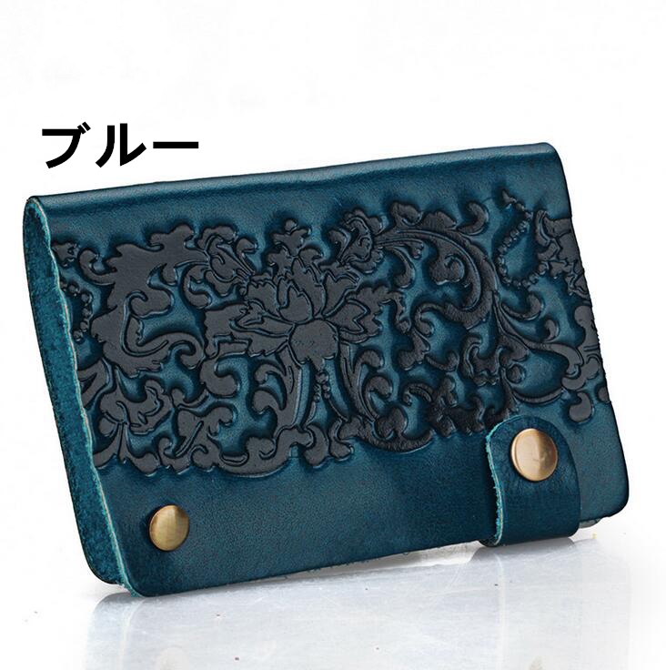 花柄カードケース 革調カードボルダー 薄型財布 メンズカードケース 定期券 ファッション雑貨 株式会社 シャローム 問屋 仕入れ 卸 卸売の専門 仕入れならnetsea