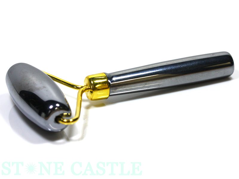 【置き石】かっさマッサージストーン ローラータイプ テラヘルツ鉱石