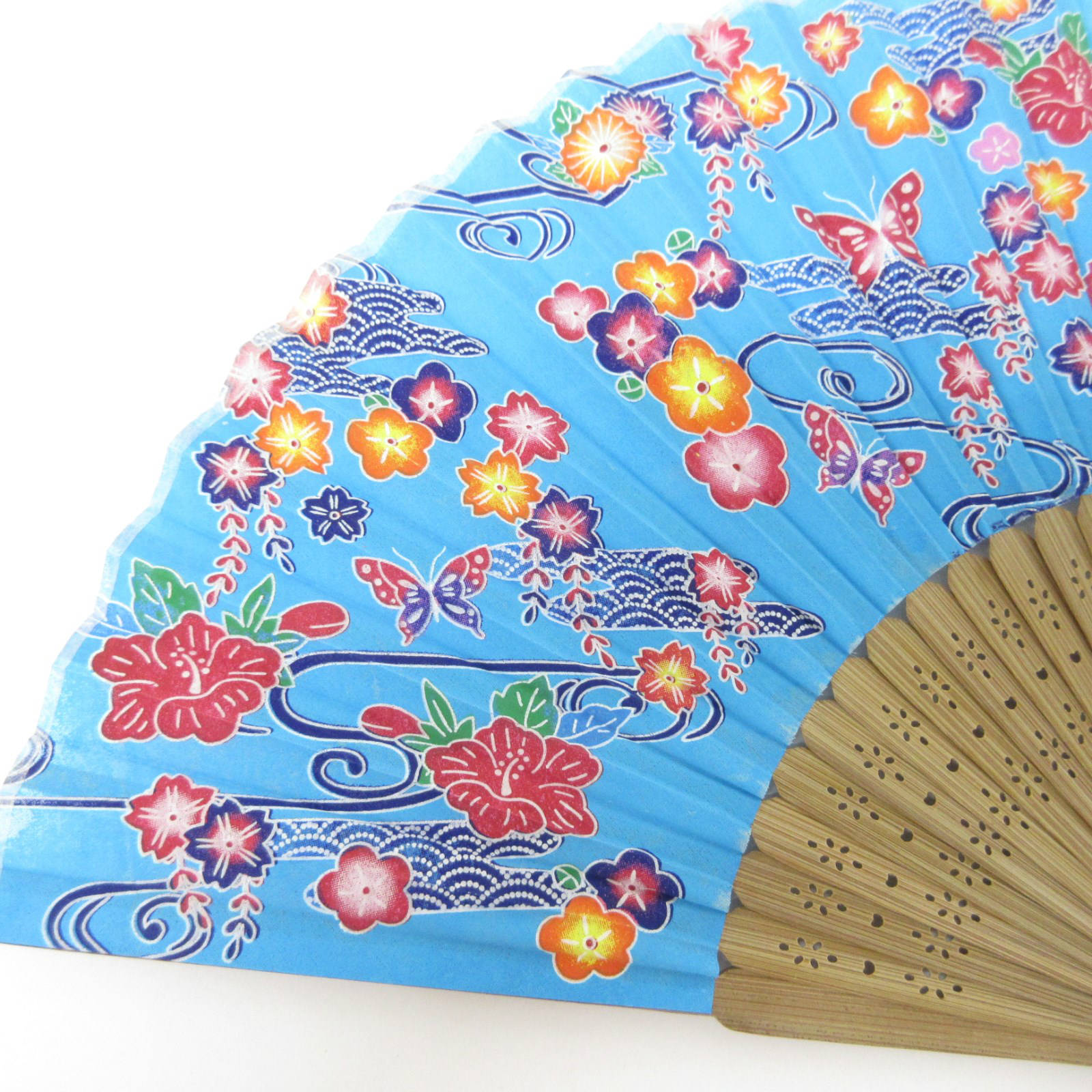 沖縄　琉装 城間栄順 琉球紅型 九寸名古屋帯「梅に菱霞」 (単衣/盛夏に