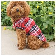 2021新作小型犬服　犬 服 犬服 犬の服 チェック柄 シャツ　ペット用品　ペット雑貨