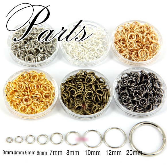 BLHW158012◆即納あり◆16点1円~◆丸カン◆9size-6color★最高品質丸カン 基礎金具