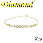 1-1410-03007 KDI  ◆  K18 イエローゴールド ダイヤモンド 0.30ct ブレスレット