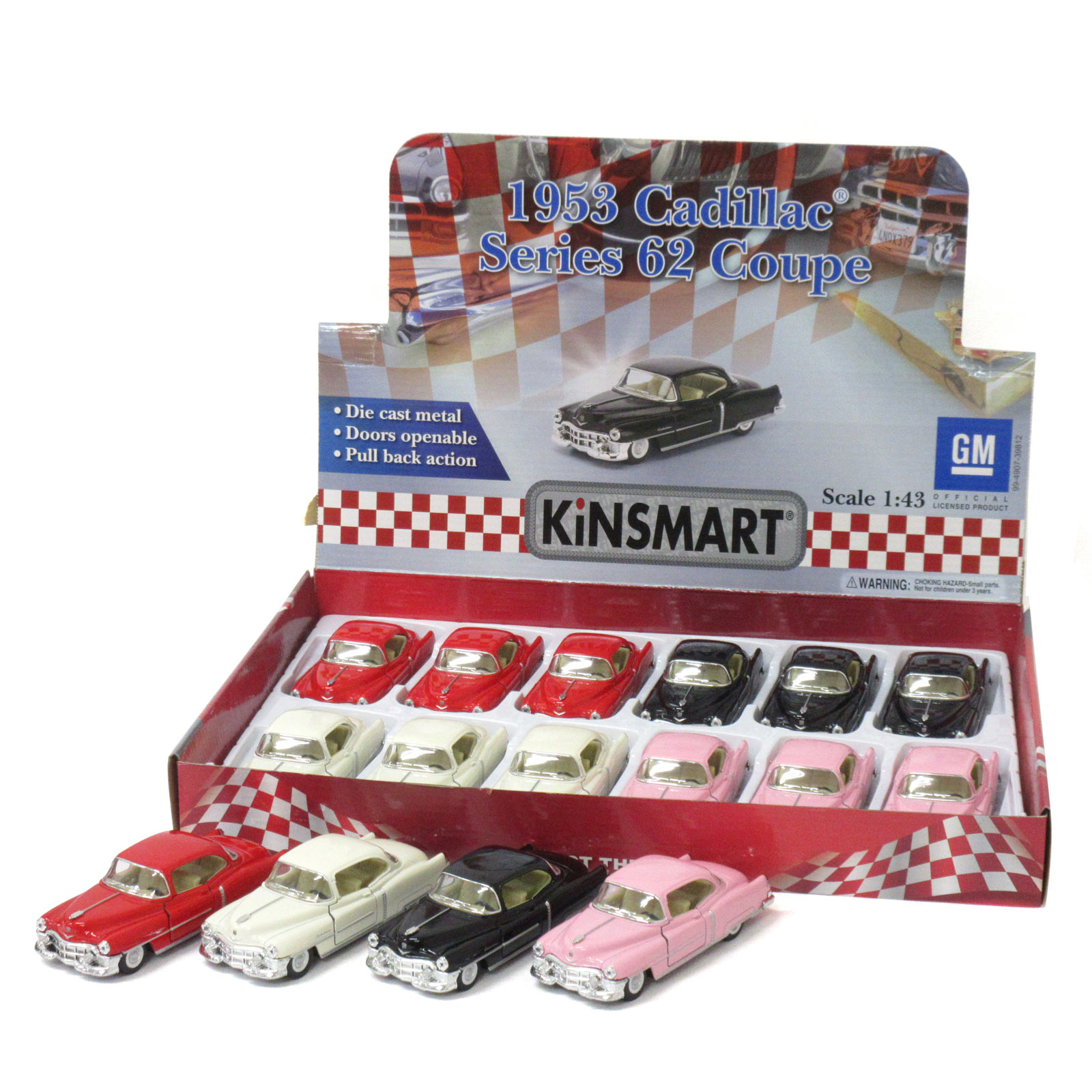 ミニカー＞KiNSMART プルバック 1:43 キャデラック シリーズ62クーペ