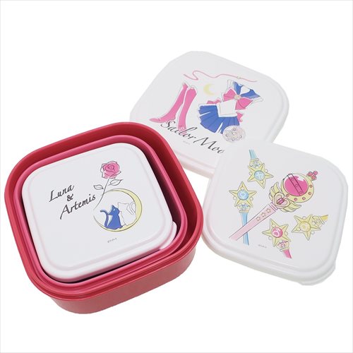 お弁当箱 シール容器 美少女戦士セーラームーン シール容器3pセット 家具 インテリア 株式会社 ブライエンタープライズ 問屋 仕入れ 卸 卸売の専門 仕入れならnetsea