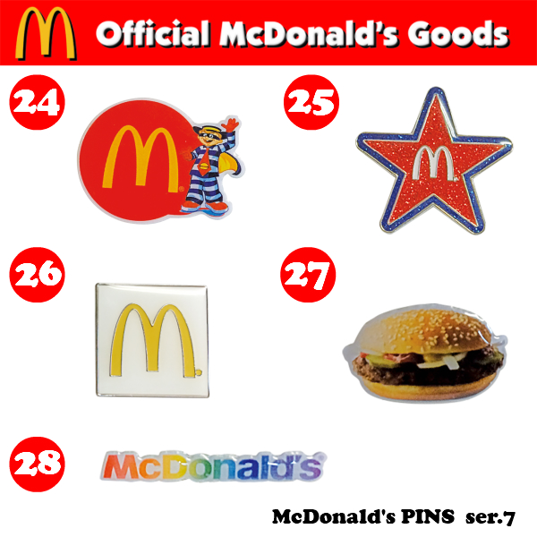 McDonald's PINS series 7【マクドナルド ピンズ】