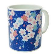 【ご紹介します！日本らしい柄のかわいいマグカップ！　プレスマグカップ】しだれ桜