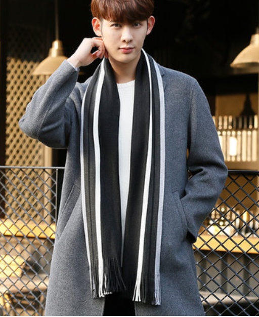 新作登場 メンズマフラー ファッション 秋冬用 厚い ロング