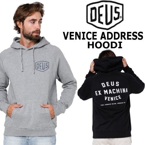【DEUS】(デウス) VENICE ADDRESS HOODI / スウェット かぶり パーカー 2色