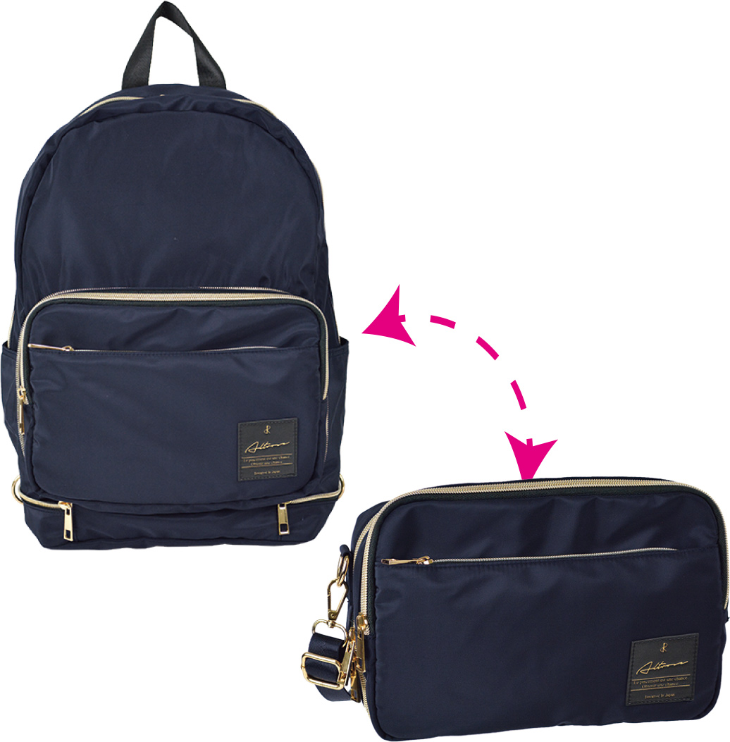 【新商品】 【バッグ】3月売れ筋商品 リュック ショルダー デイパック 2WAYバッグ（テップ）