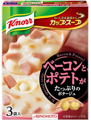 【ケース売り】クノール カップスープ（３袋入）ベーコンとポテトがたっぷりのポタージュ