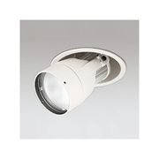 LEDダウンスポットライト M形 φ100 JR12V-50W形 高効率形 拡散配光 連続調光 オフホワイト 白色形 4000K