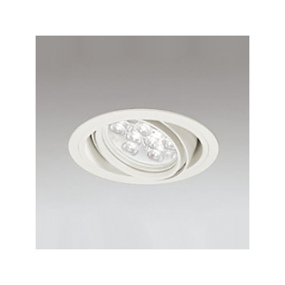LEDユニバーサルダウンライト M形 φ125 HID35W形 LED9灯 配光角20°連続調光 オフホワイト 白色形 4000K