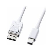 変換ケーブル ミニDisplayPort-DisplayPort 1m ホワイト